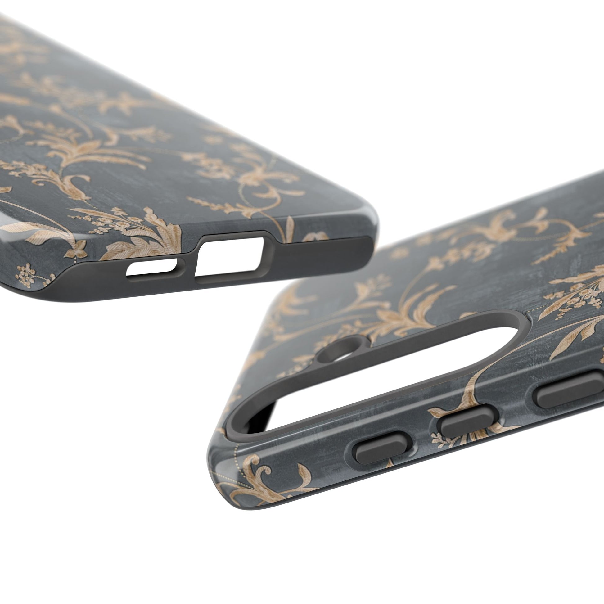 Old-Fashioned Flower Phone Case – Aesthetic Protective Cover for iPhone & Samsung - JGUS