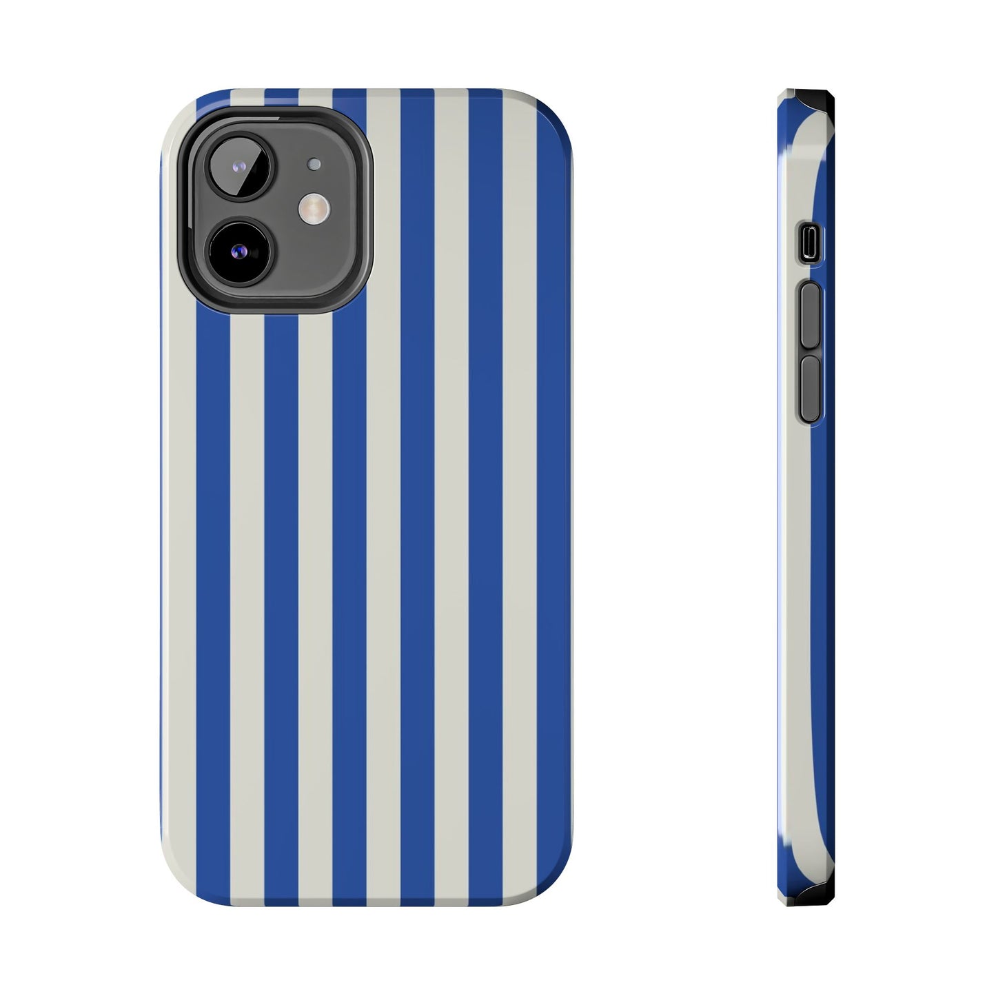 Blue White Striped Phone Case