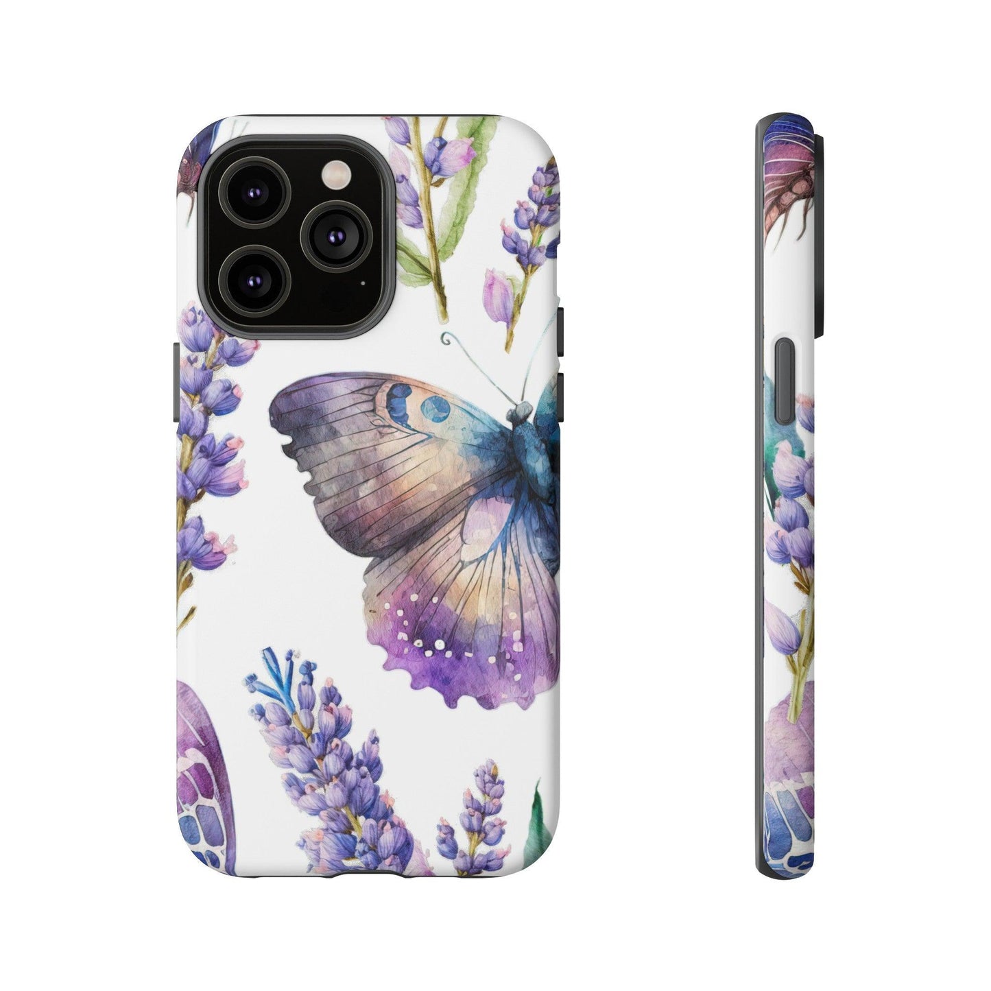 Lavender Butterfly Protective Phone Case