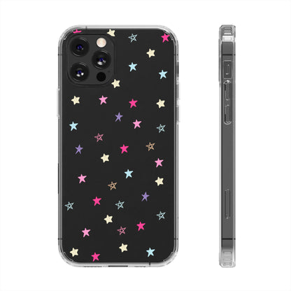 Star Pattern Clear Phone Case