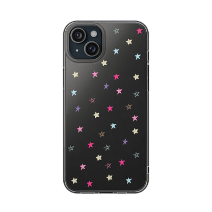 Star Pattern Clear Phone Case