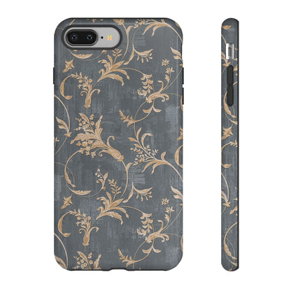 Old-Fashioned Flower Phone Case – Aesthetic Protective Cover for iPhone & Samsung - JGUS