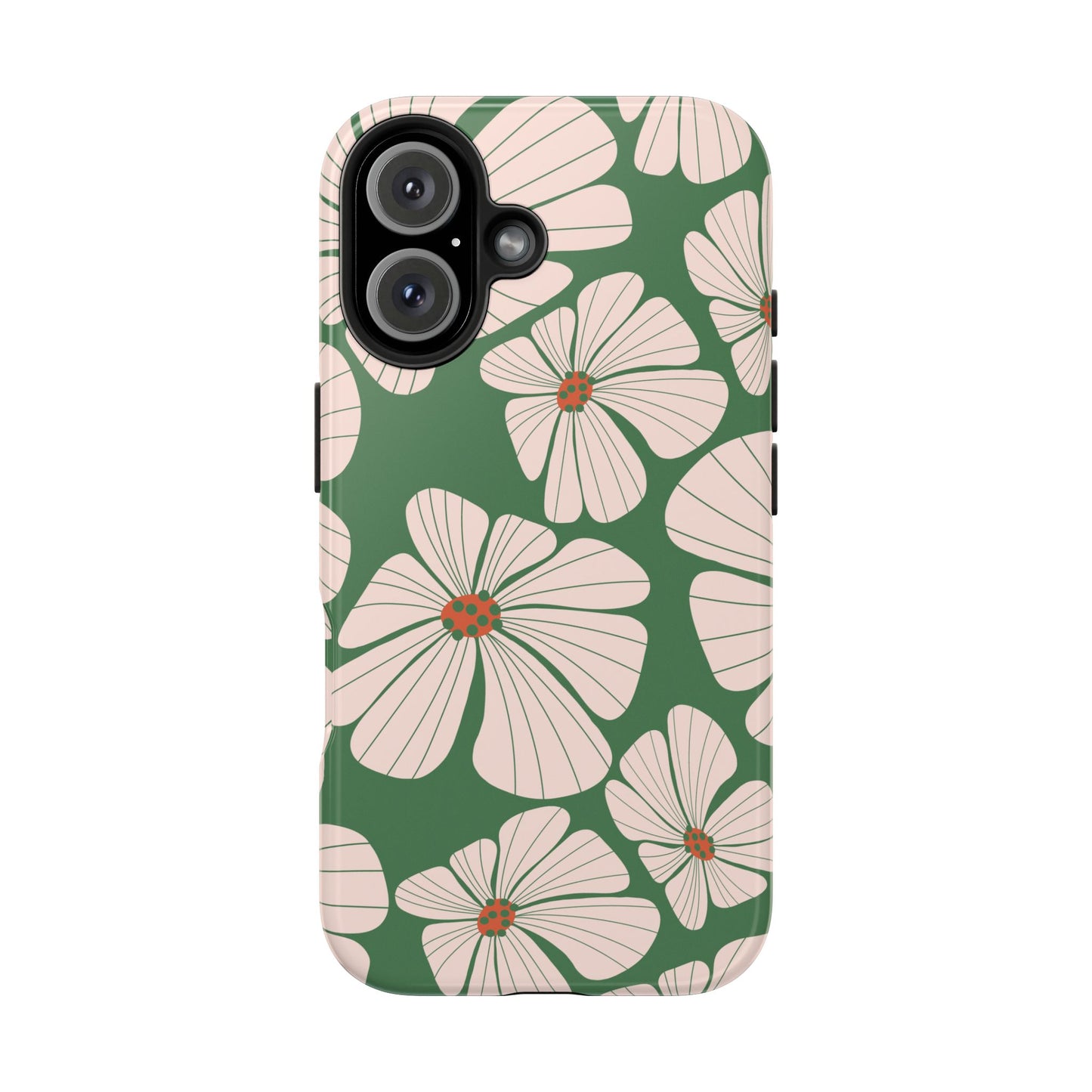 Retro Floral Abstract Phone Case – Vintage 70s & 80s Aesthetic for iPhone & Samsung