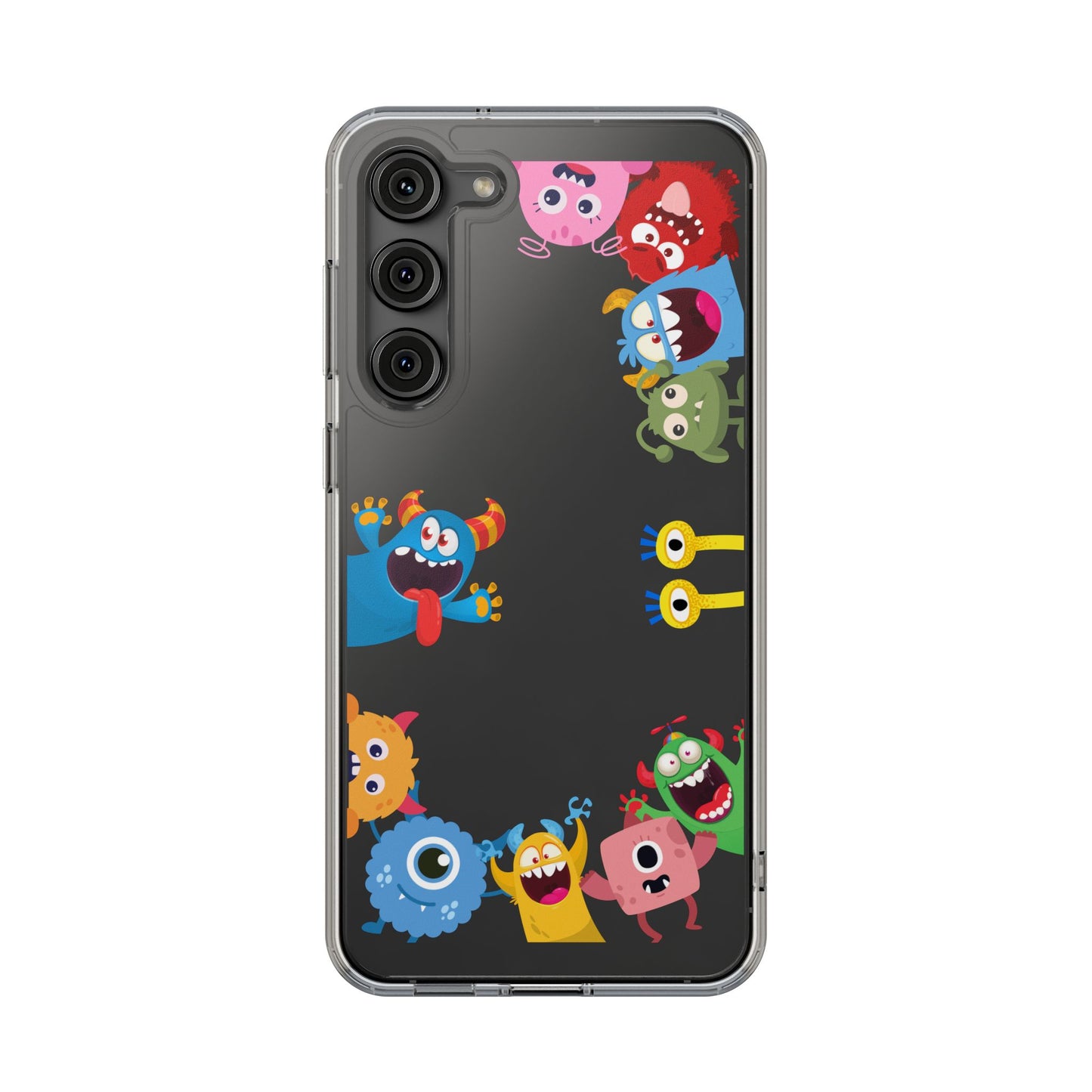 Monster Party Clear Phone Case