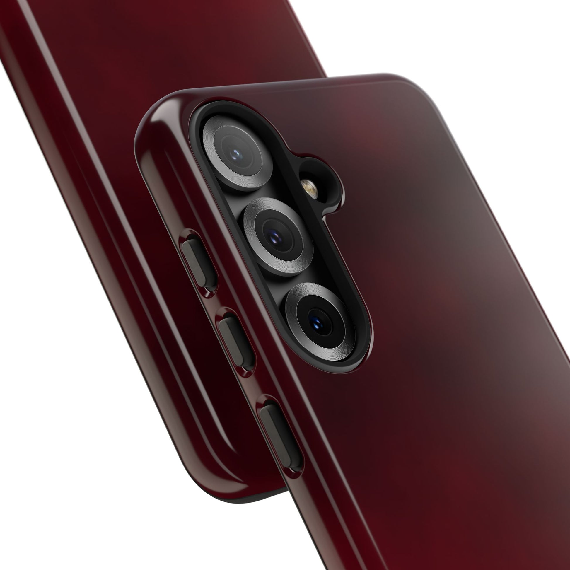 Vintage Burgundy Cherry Phone Case – Elegant Floral Design for iPhone 17 & Samsung Galaxy | Tough Protective Cover - JGUS
