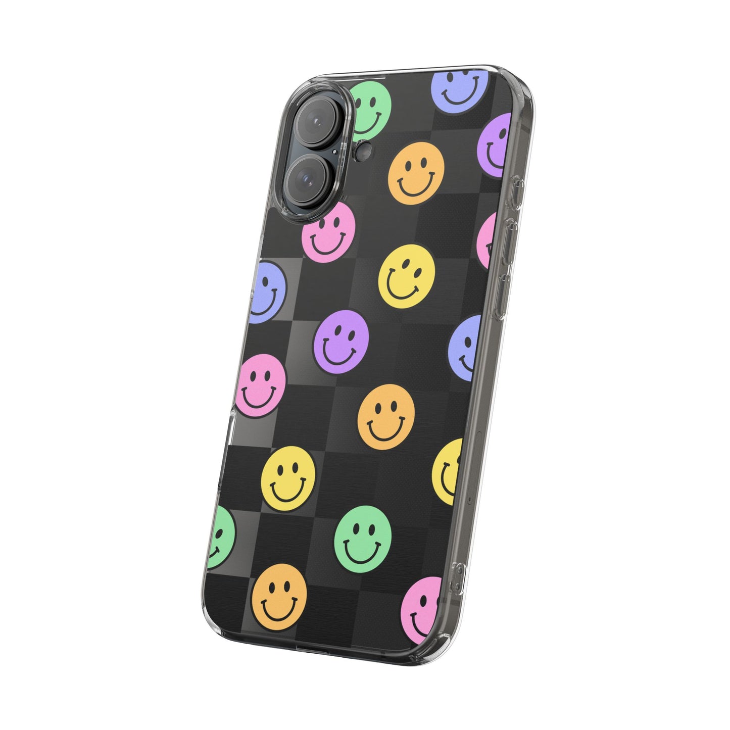 Happy Vibes Clear Phone Case