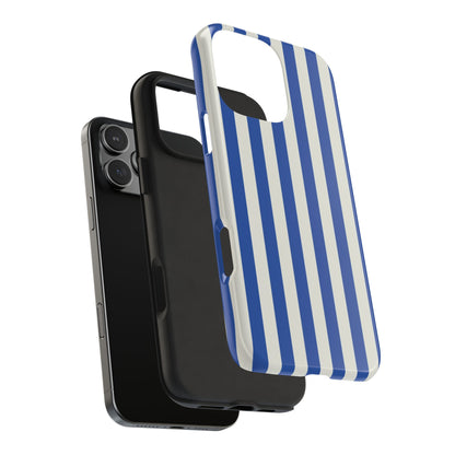 Blue White Striped Phone Case