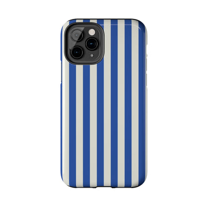 Blue White Striped Phone Case