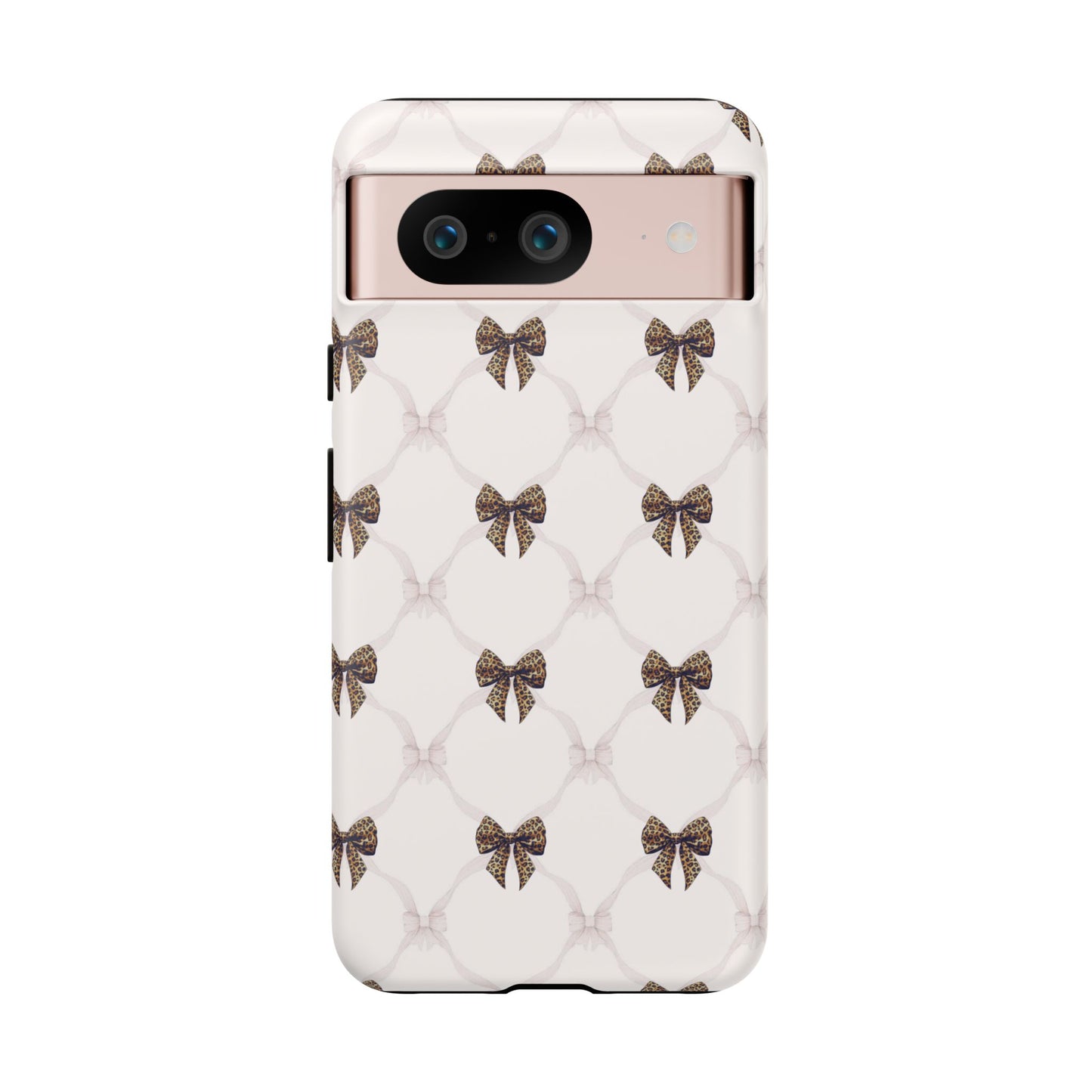 Chic Bow Pattern Phone Case | Elegant Clear Protective Case | Stylish iPhone & Samsung Cover - JGUS