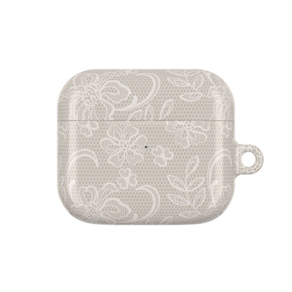 Vintage Floral Lace Shockproof & Scratch-Resistant AirPods Case – Wireless Charging Compatible