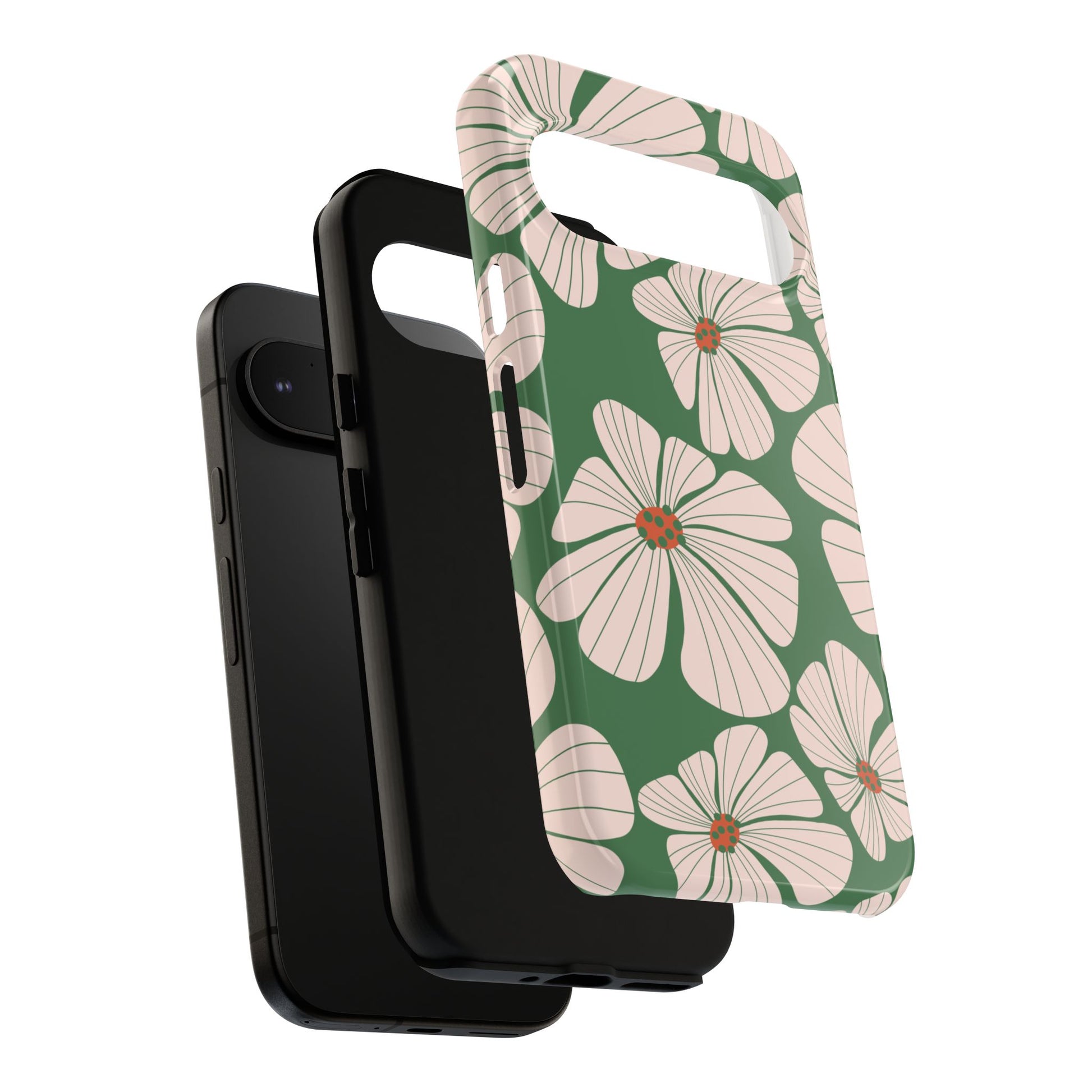 Retro Floral Abstract Phone Case – Vintage 70s & 80s Aesthetic for iPhone & Samsung - JGUS
