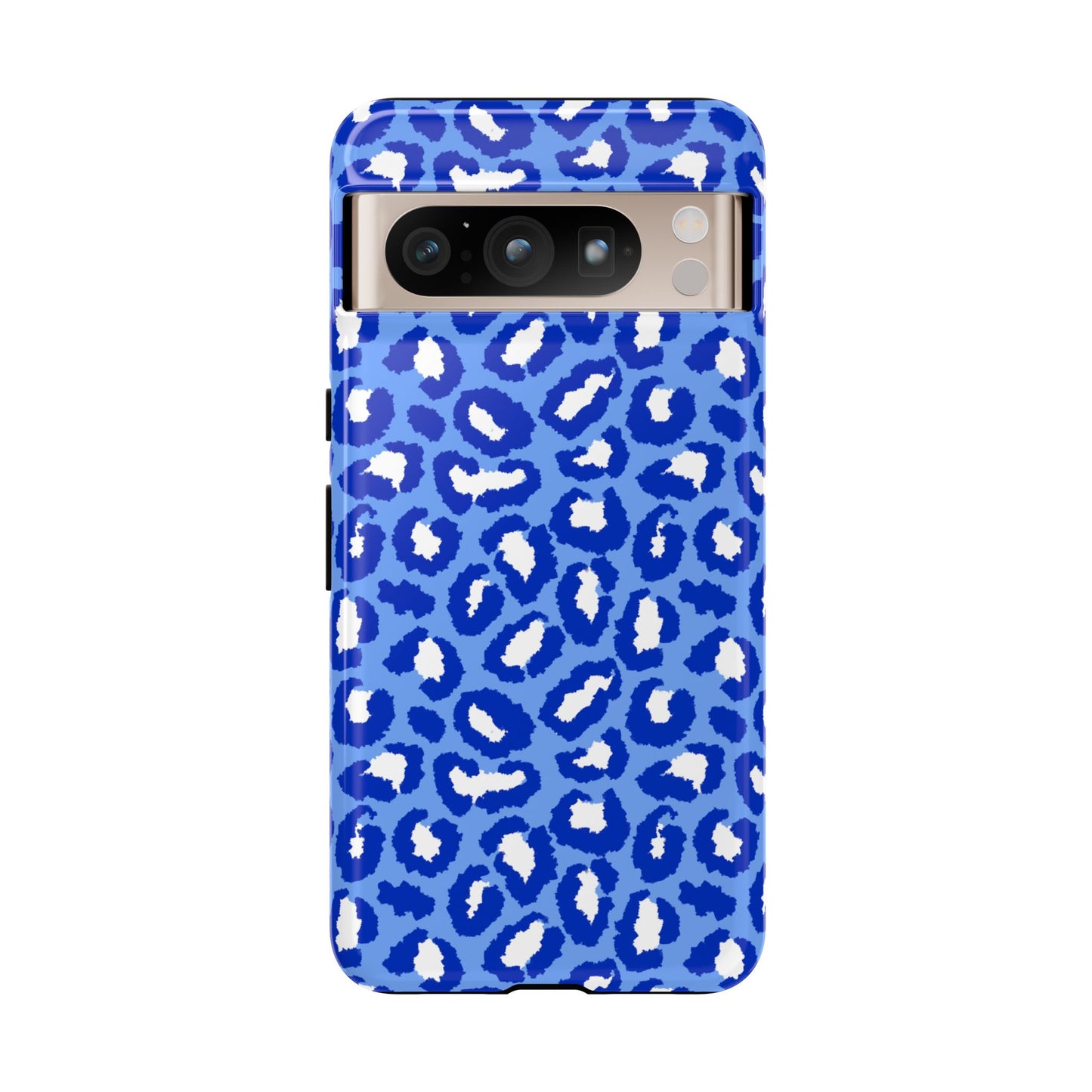 Leopard Vibes - Blue Edition Phone Case for iPhone & Samsung - Stylish & Durable Animal Print Case - JGUS