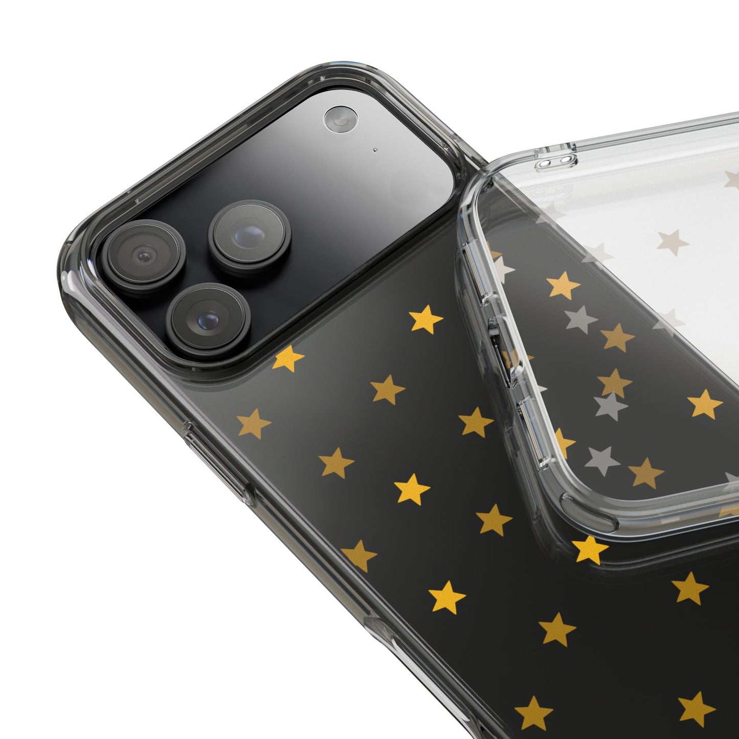 Yellow Stars Clear Phone Case