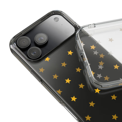 Yellow Stars Clear Phone Case