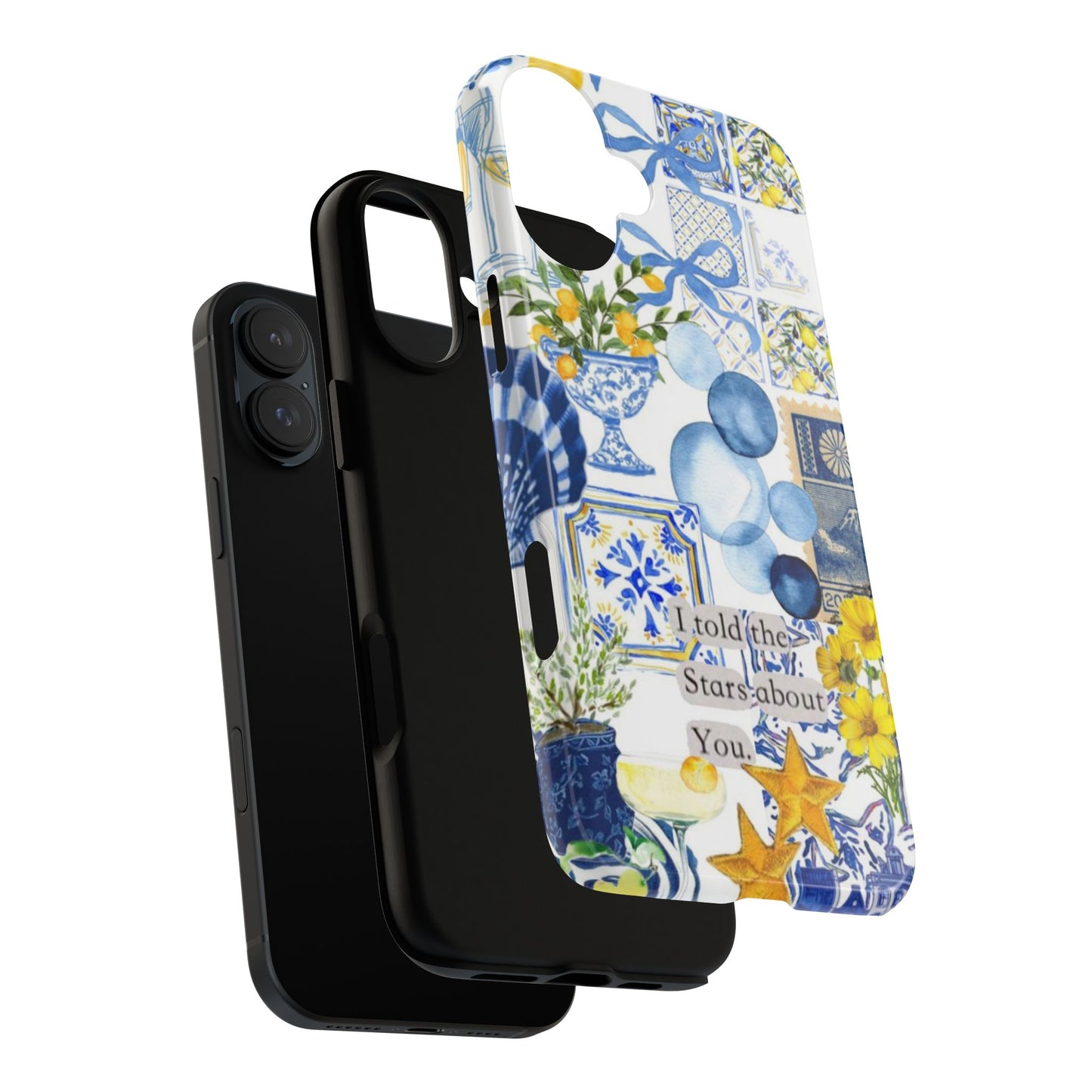 Lemon summertime collage Phone Case