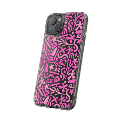 Abstract Vibes Clear Phone Case