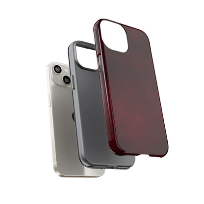 Vintage Burgundy Cherry Phone Case – Elegant Floral Design for iPhone 17 & Samsung Galaxy | Tough Protective Cover - JGUS