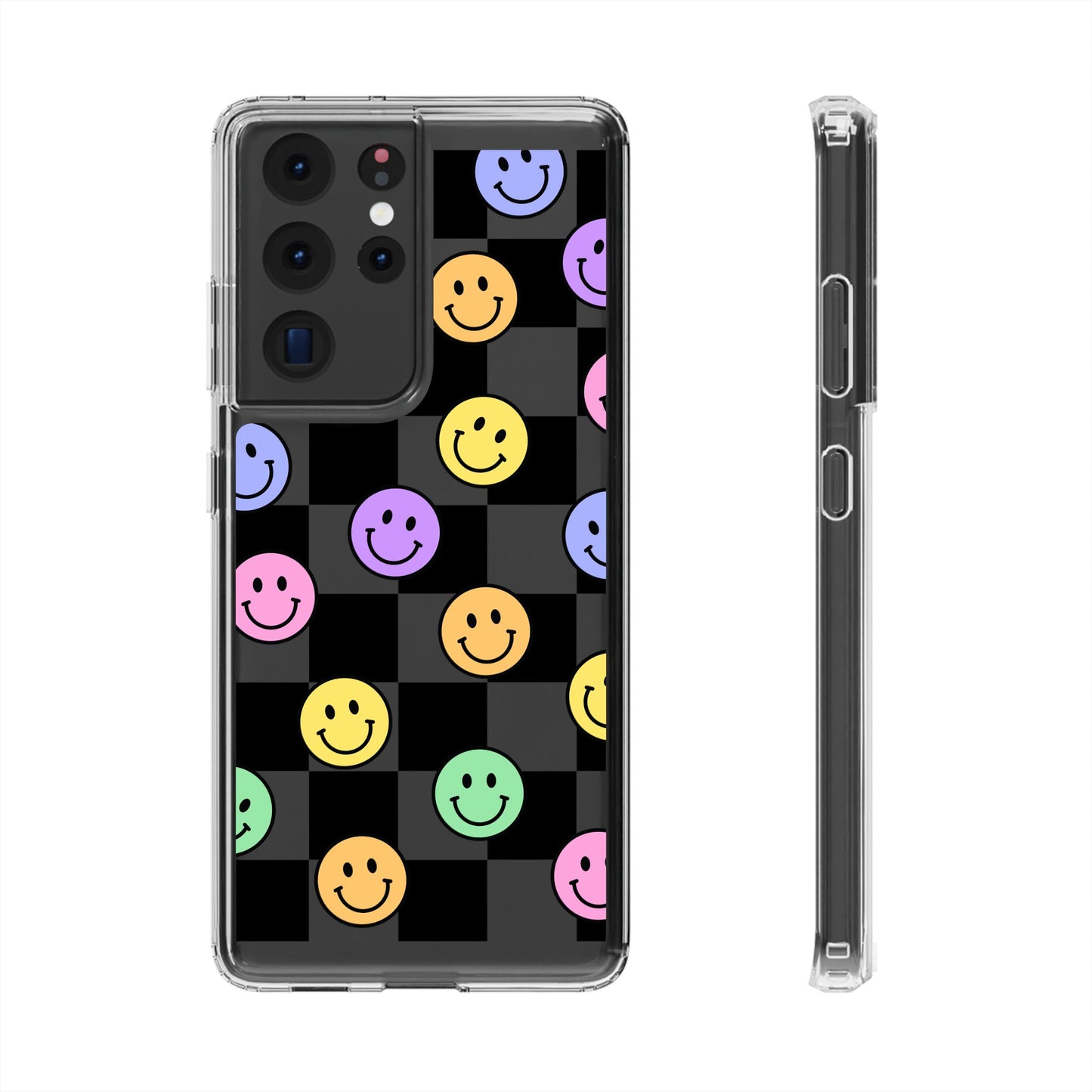 Happy Vibes Clear Phone Case