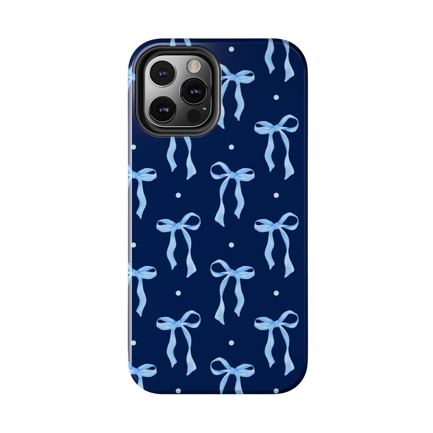 Bows and Blues Phone Case – Cute & Durable Bow Print Case for iPhone & Samsung