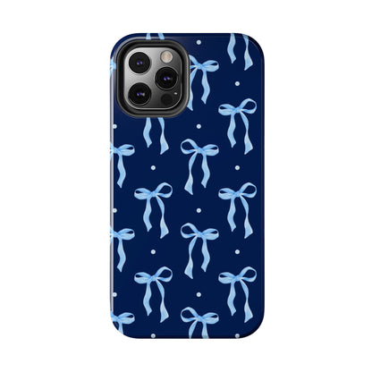 Bows and Blues Phone Case – Cute & Durable Bow Print Case for iPhone & Samsung