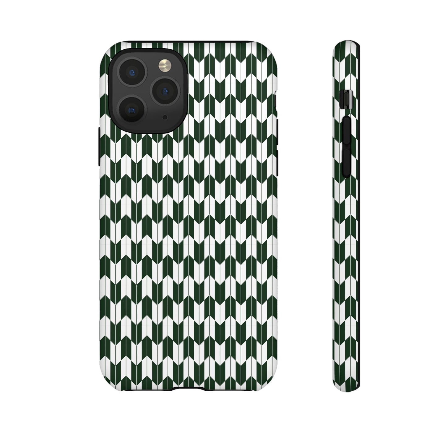 Green Harmony Geometric Phone Case – Durable, Slim, and MagSafe Compatible - JGUS