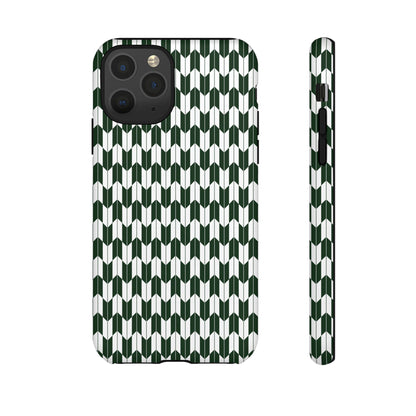 Green Harmony Geometric Phone Case – Durable, Slim, and MagSafe Compatible - JGUS