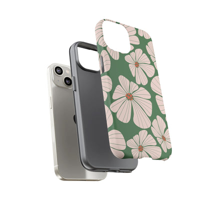 Retro Floral Abstract Phone Case – Vintage 70s & 80s Aesthetic for iPhone & Samsung - JGUS