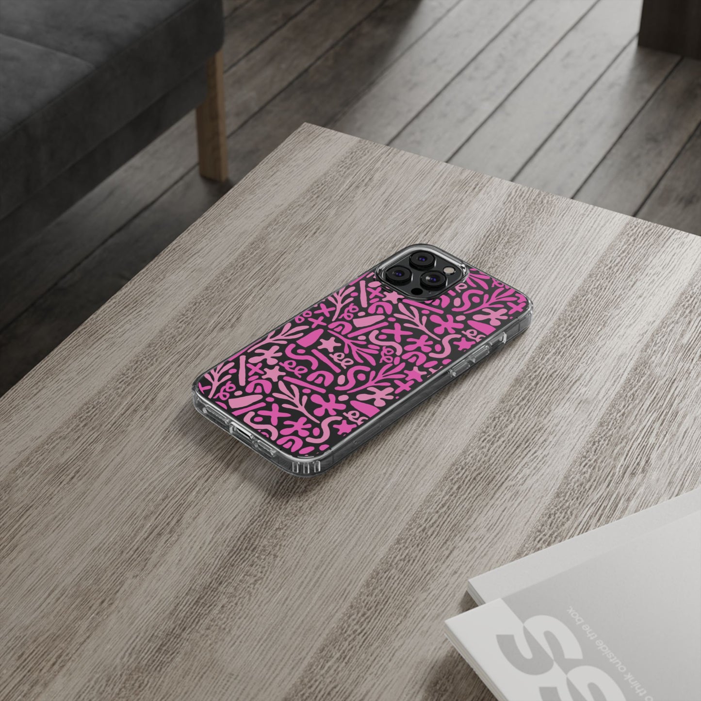 Abstract Vibes Clear Phone Case