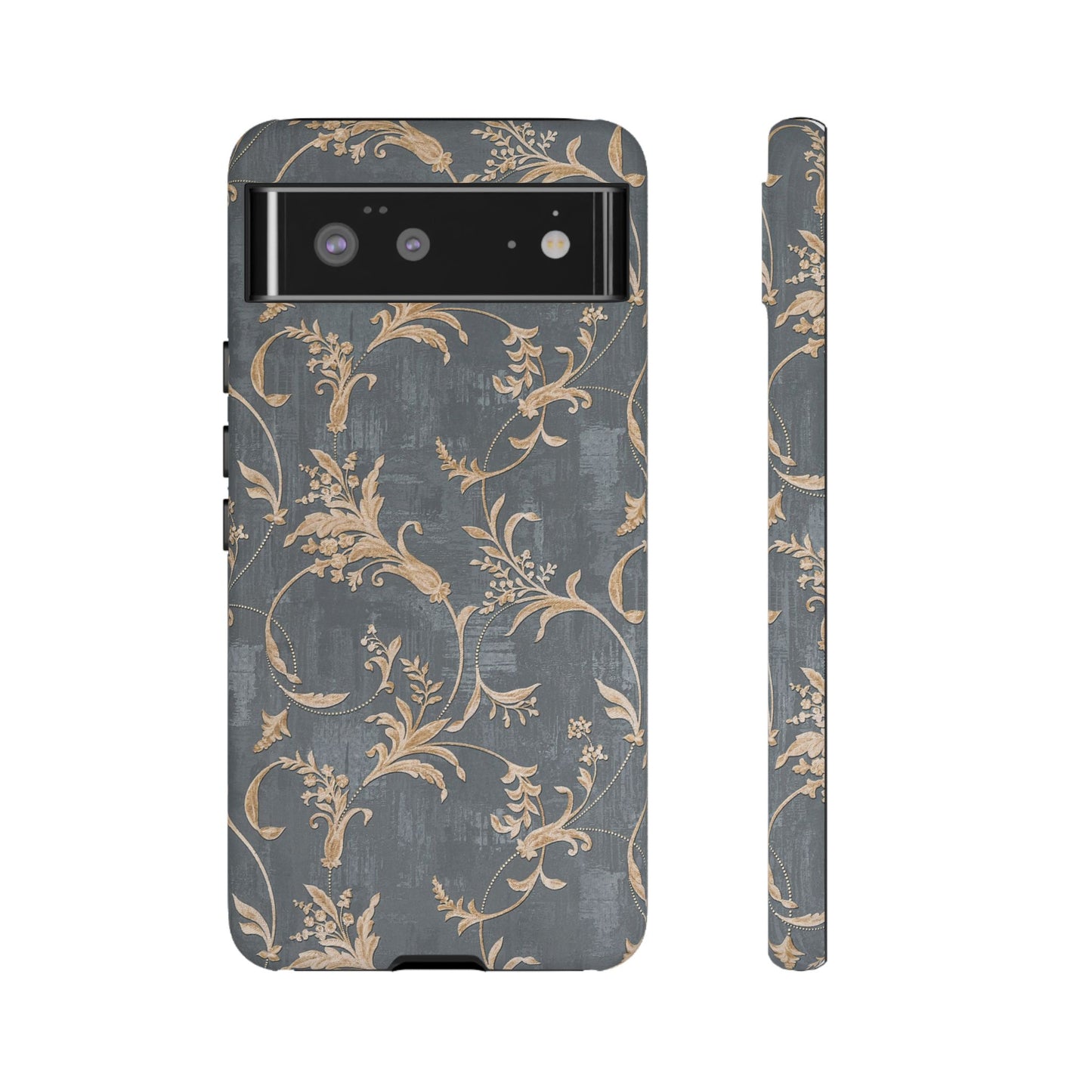 Old-Fashioned Flower Phone Case – Aesthetic Protective Cover for iPhone & Samsung - JGUS