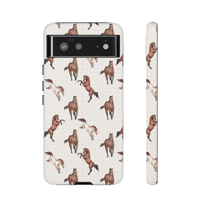 Wild Mustang Horse Pattern Phone Case – Stylish, Protective & Eco-Friendly - JGUS