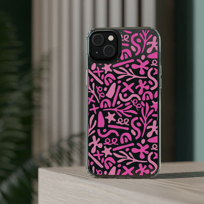 Abstract Vibes Clear Phone Case