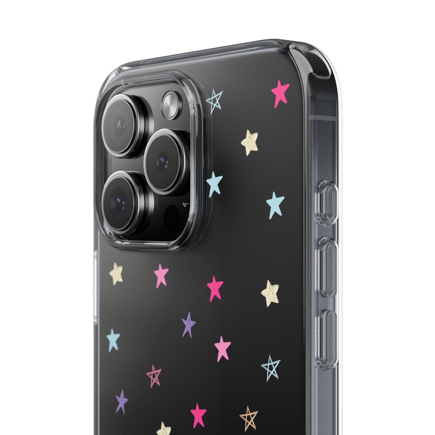 Star Pattern Clear Phone Case