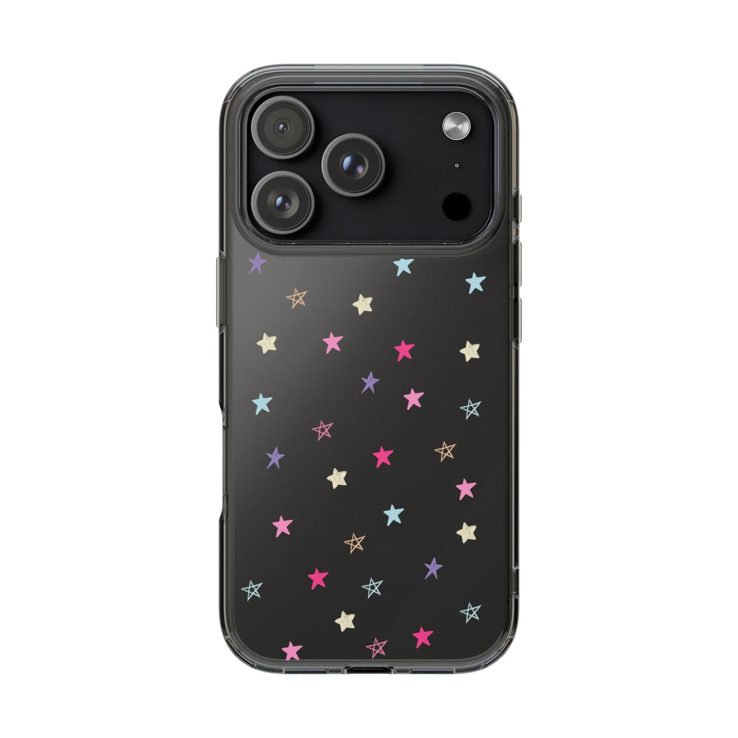 Star Pattern Clear Phone Case