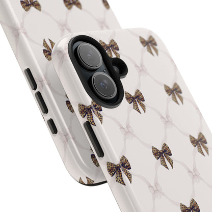 Chic Bow Pattern Phone Case | Elegant Clear Protective Case | Stylish iPhone & Samsung Cover