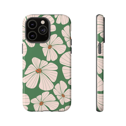 Retro Floral Abstract Phone Case – Vintage 70s & 80s Aesthetic for iPhone & Samsung - JGUS