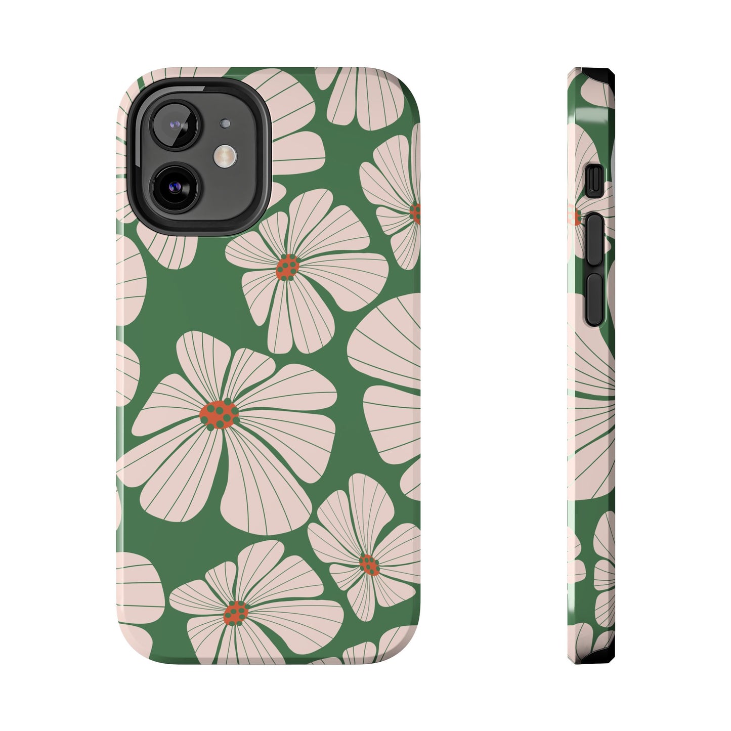 Retro Floral Abstract Phone Case – Vintage 70s & 80s Aesthetic for iPhone & Samsung