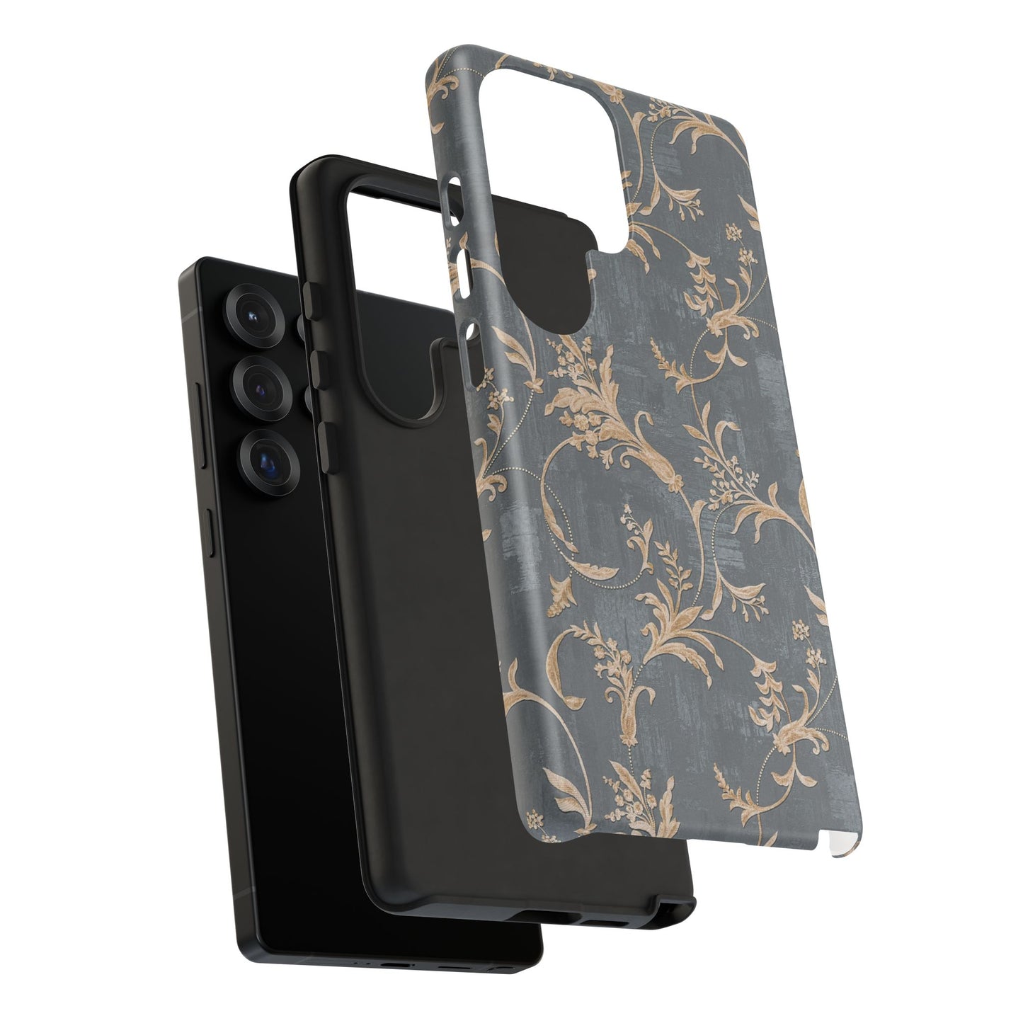 Old-Fashioned Flower Phone Case – Aesthetic Protective Cover for iPhone & Samsung - JGUS
