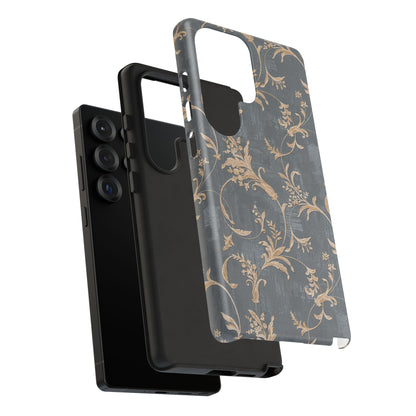 Old-Fashioned Flower Phone Case – Aesthetic Protective Cover for iPhone & Samsung - JGUS