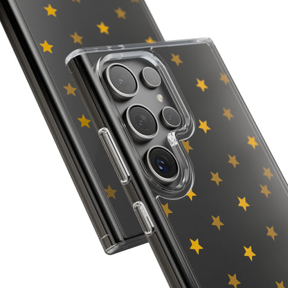 Yellow Stars Clear Phone Case