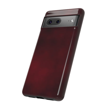 Vintage Burgundy Cherry Phone Case – Elegant Floral Design for iPhone 17 & Samsung Galaxy | Tough Protective Cover - JGUS