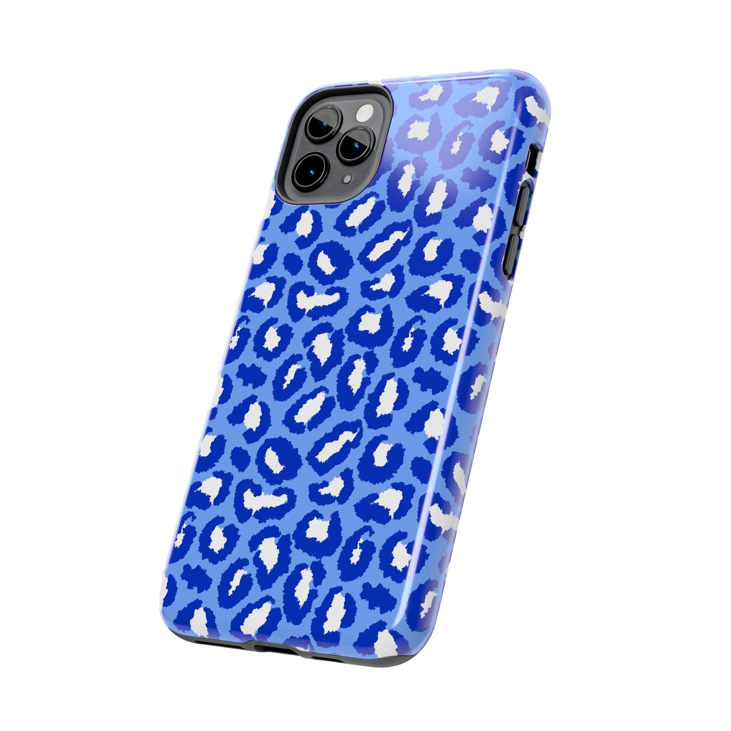 Leopard Vibes - Blue Edition Phone Case for iPhone & Samsung - Stylish & Durable Animal Print Case