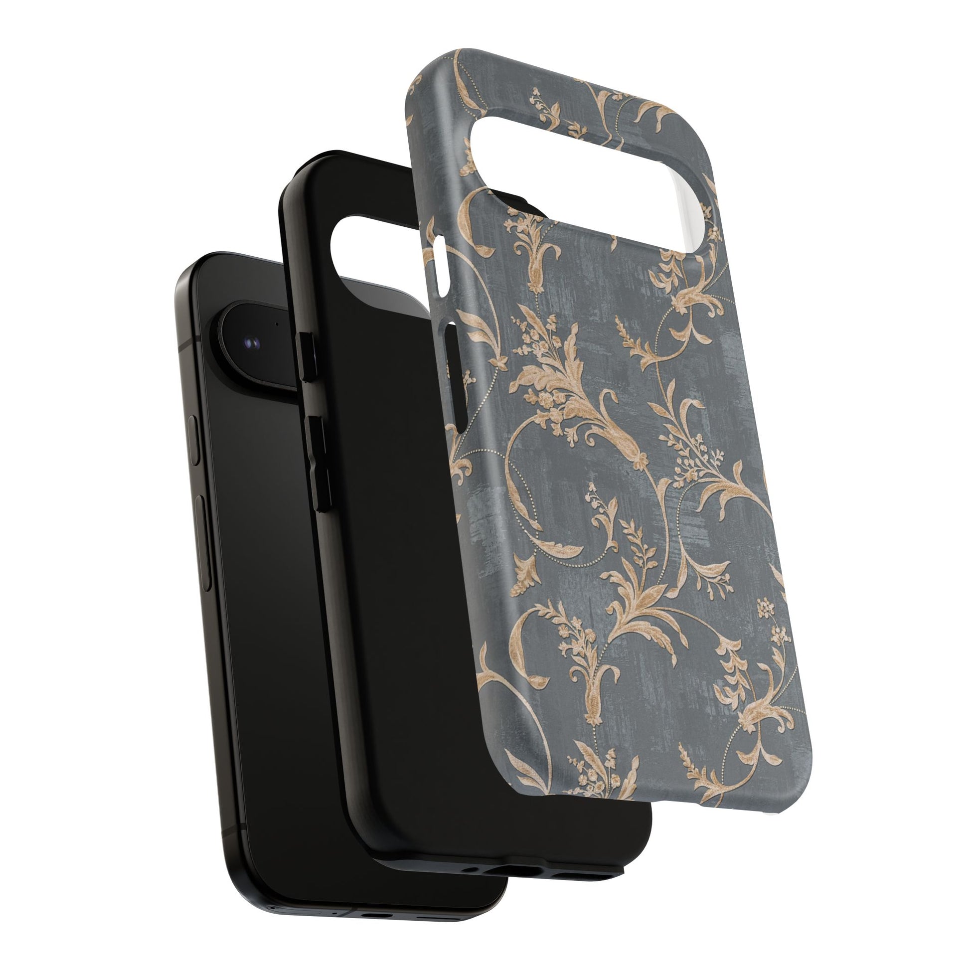 Old-Fashioned Flower Phone Case – Aesthetic Protective Cover for iPhone & Samsung - JGUS
