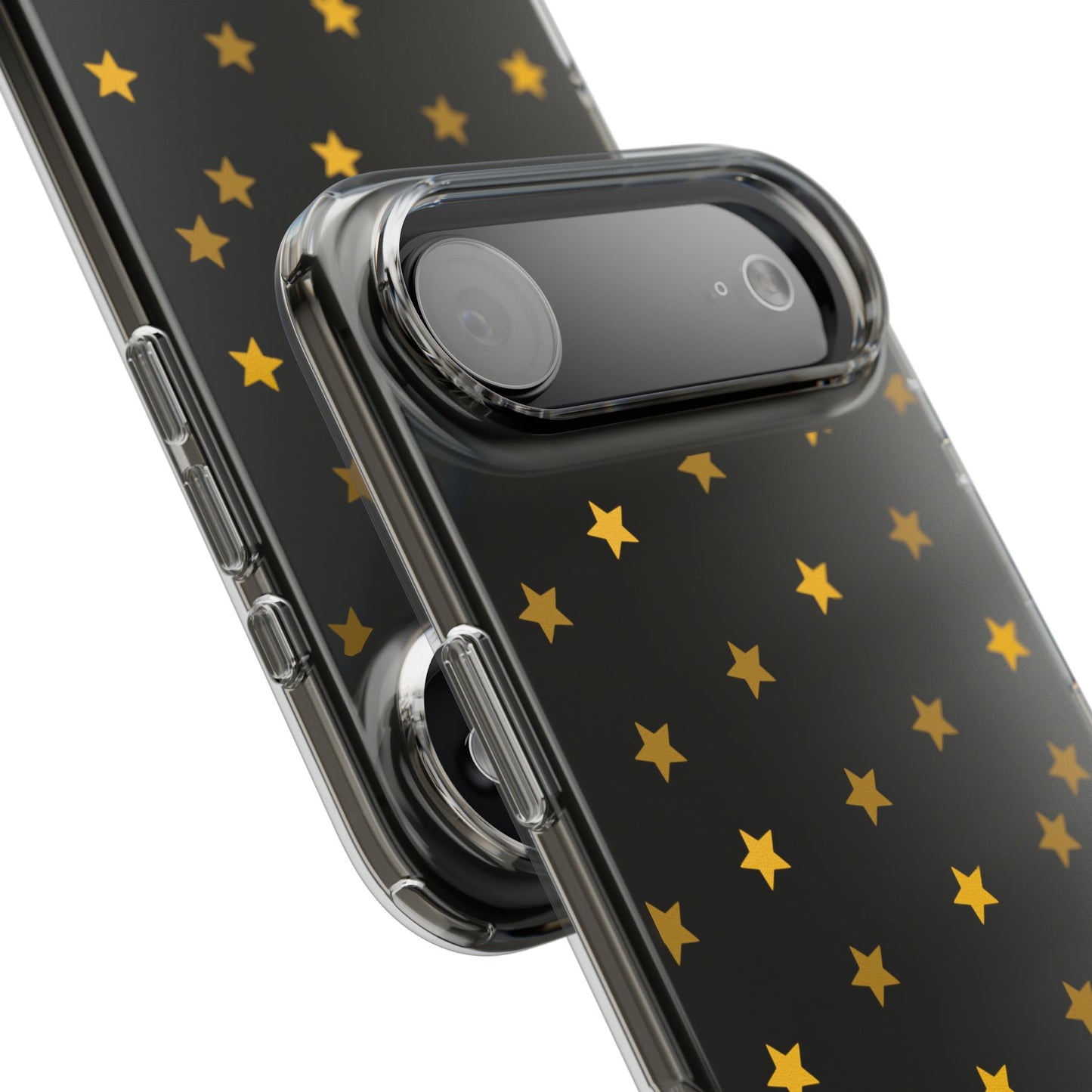 Yellow Stars Clear Phone Case