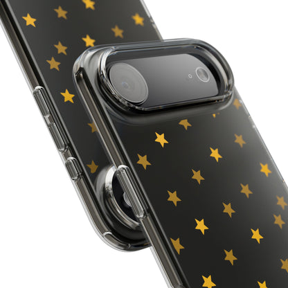 Yellow Stars Clear Phone Case