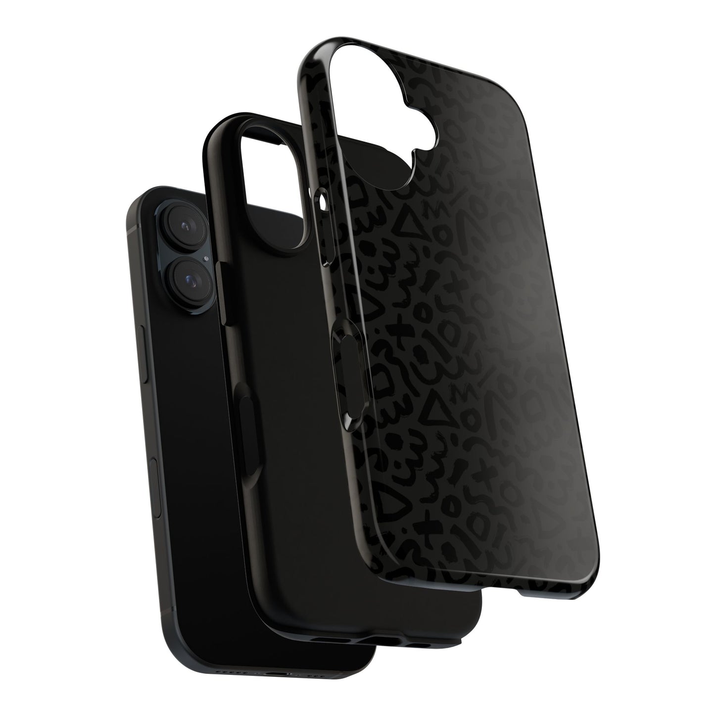 Retro Geometric Vibes Phone Case – 80s 90s Vintage Abstract Pattern for iPhone & Samsung - JGUS