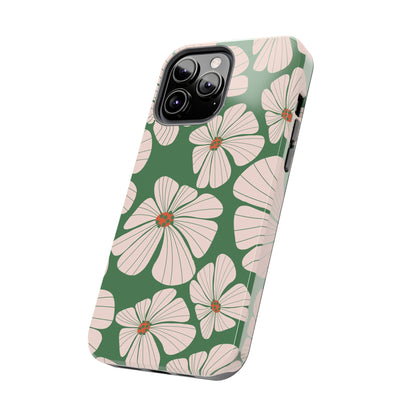 Retro Floral Abstract Phone Case – Vintage 70s & 80s Aesthetic for iPhone & Samsung