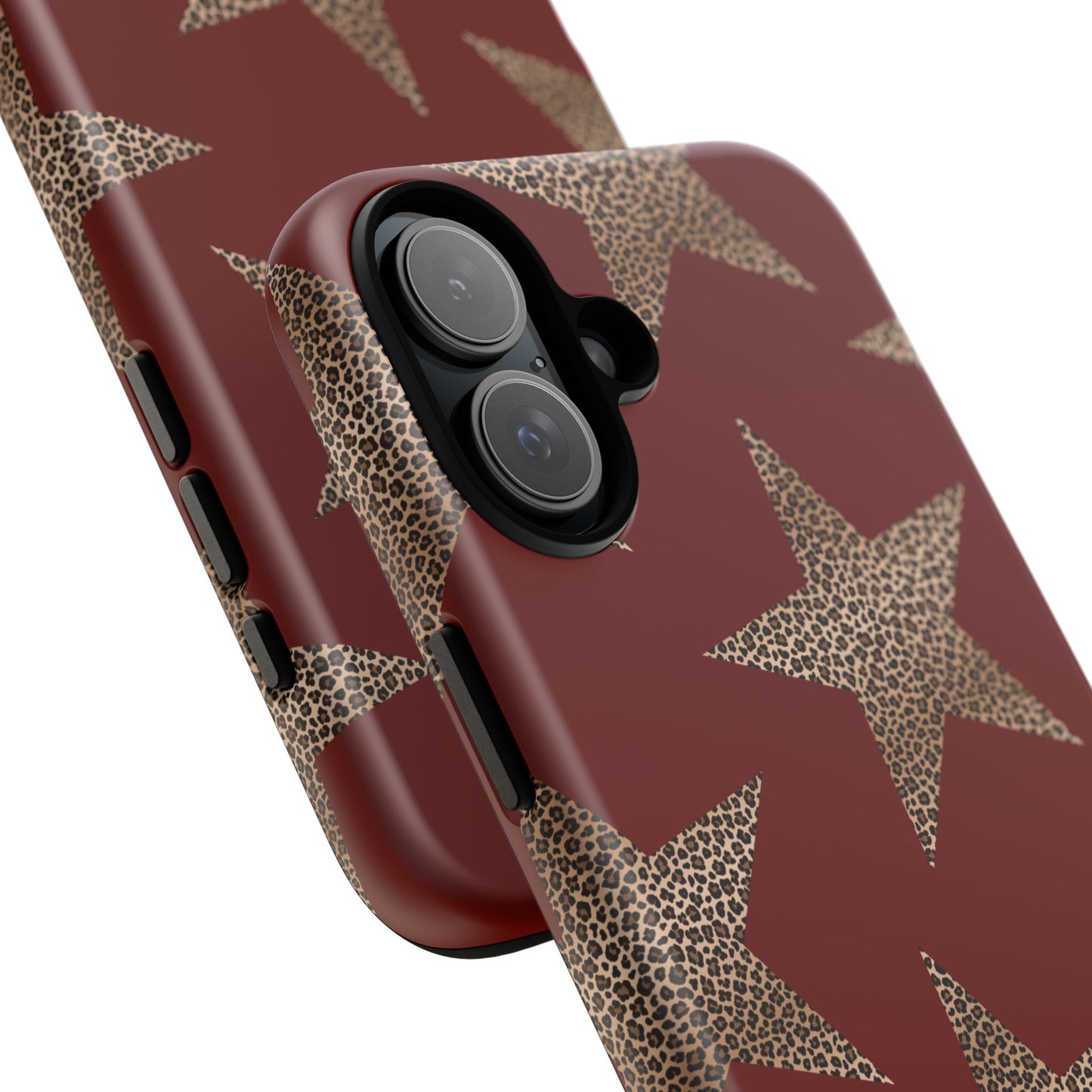 Leopard Star Luxe - Burgundy Edition | Aesthetic Coquette Phone Case for iPhone & Galaxy - JGUS