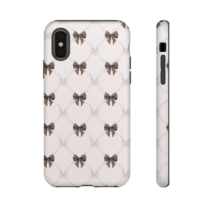 Chic Bow Pattern Phone Case | Elegant Clear Protective Case | Stylish iPhone & Samsung Cover - JGUS