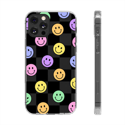 Happy Vibes Clear Phone Case