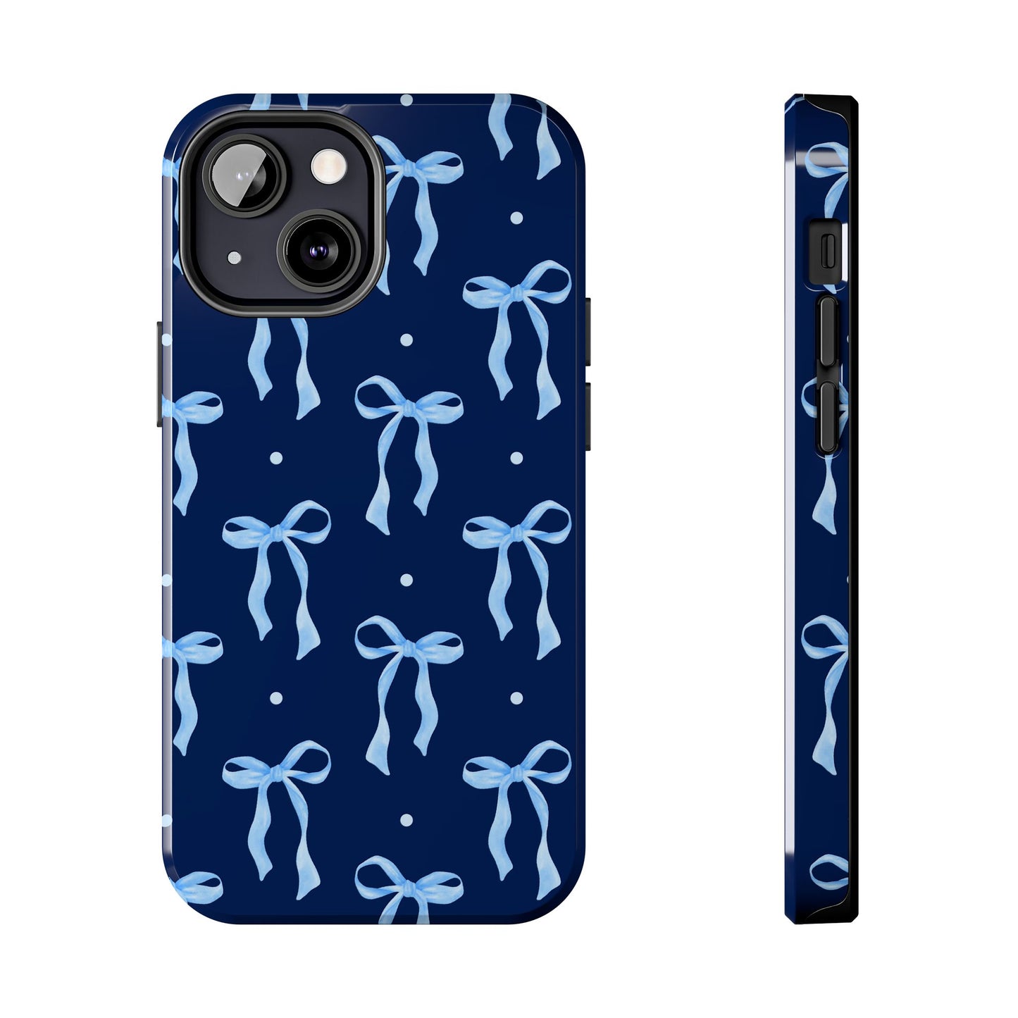 Bows and Blues Phone Case – Cute & Durable Bow Print Case for iPhone & Samsung